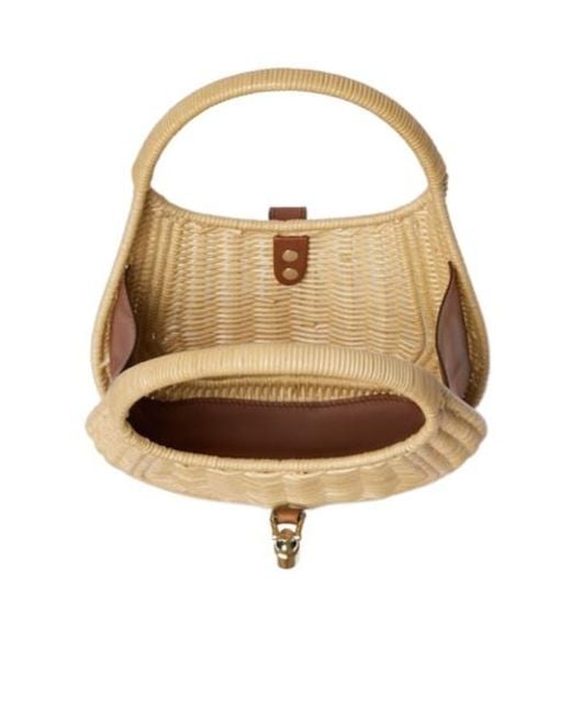 Gucci Natural Jackie 1961 Wicker Medium Bag