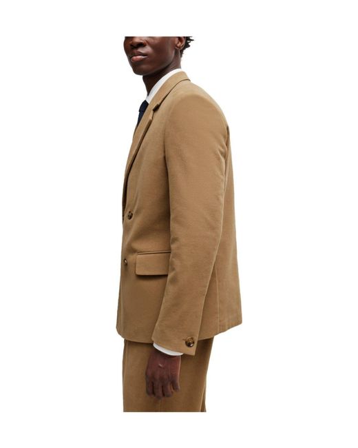 Boss Natural Single-Breasted Blazer for men