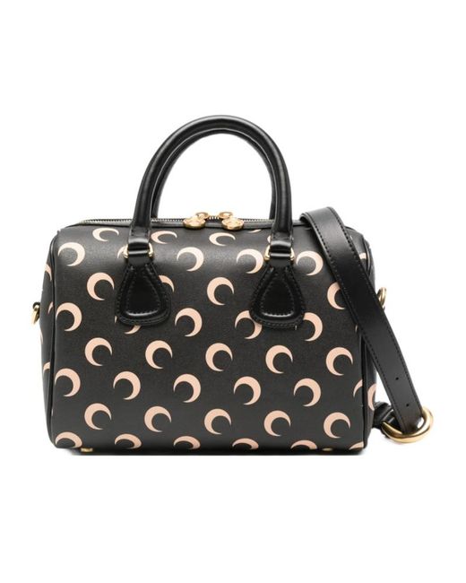 MARINE SERRE Black Moon Strike Crossbody Bag