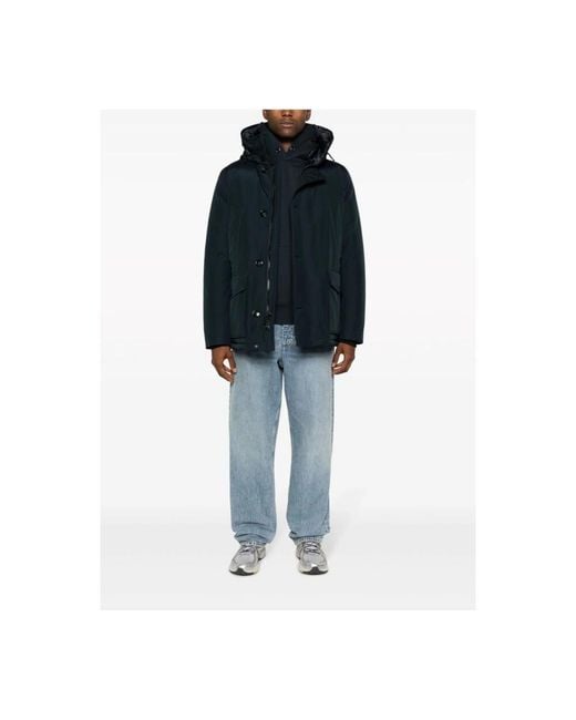 Woolrich Blue Long-Sleeved Casual Jacket for men