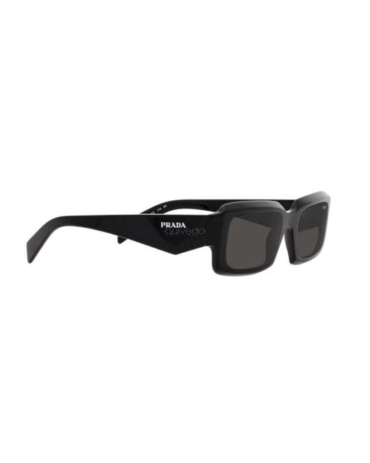 Prada White Eyewear Rectangular Frame Sunglasses for men