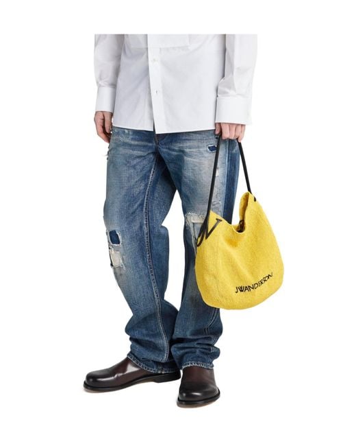 J.W. Anderson Yellow Bulb Bead-Embellished Tote Bag