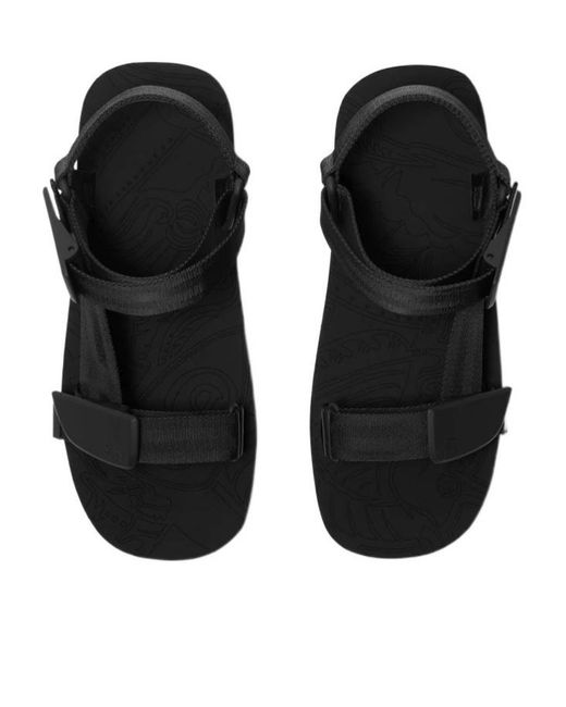 【BURBERRY】 TREK DEBOSSED LOGO ストラップサンダル Burberry Trek Debossed Logo Sandals, Brand Size 42 (US Size