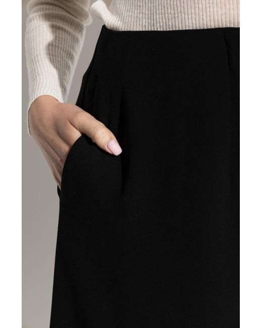 Theory Black Cropped Trousers
