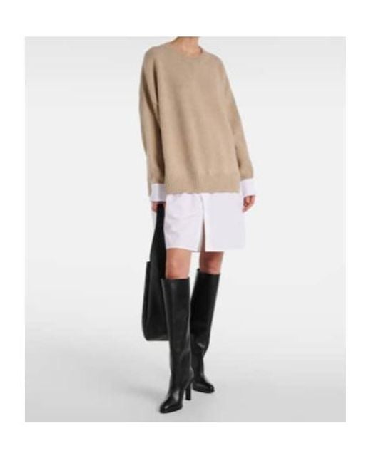 Stella McCartney Natural Patchwork Knit Dress