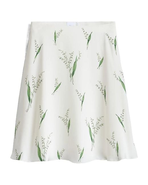 Dior White Mid-Length Flared Skirt