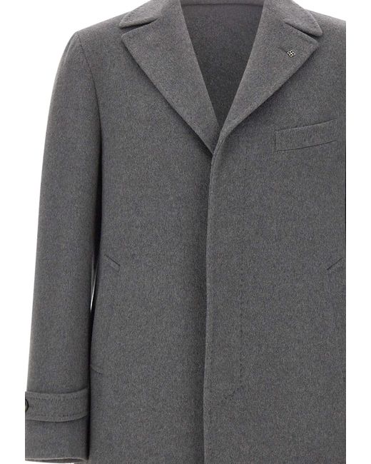 Tagliatore Gray Thomas Single-Breasted Coat for men