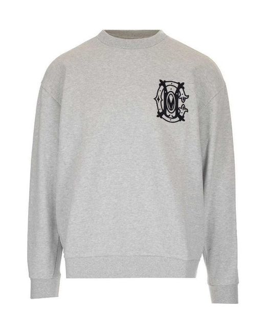 Marcelo Burlon Gray County Of Milan Monogram Logo Sweatshirt for men