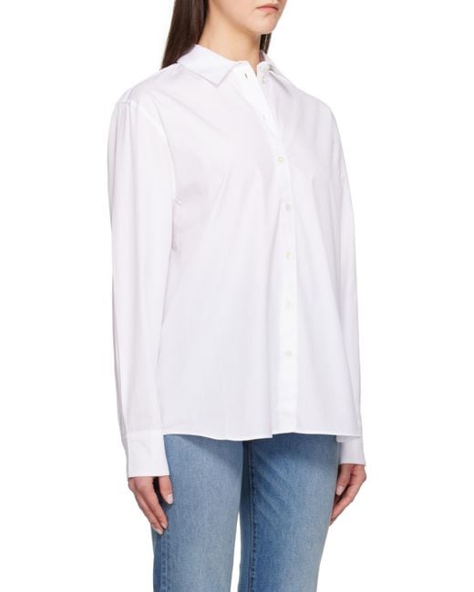 Anine Bing White Essie Shirt