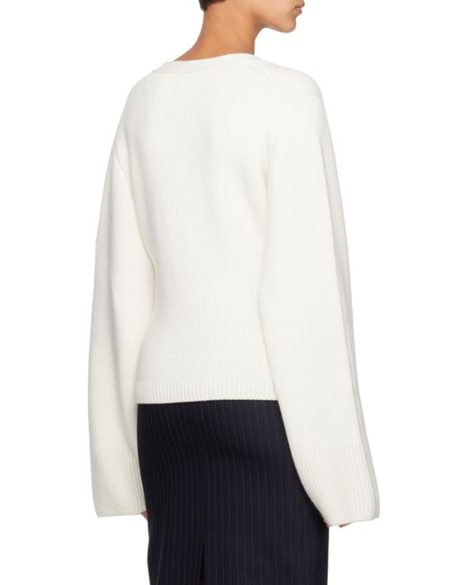 Khaite Natural The Scarlet Knitted Cardigan