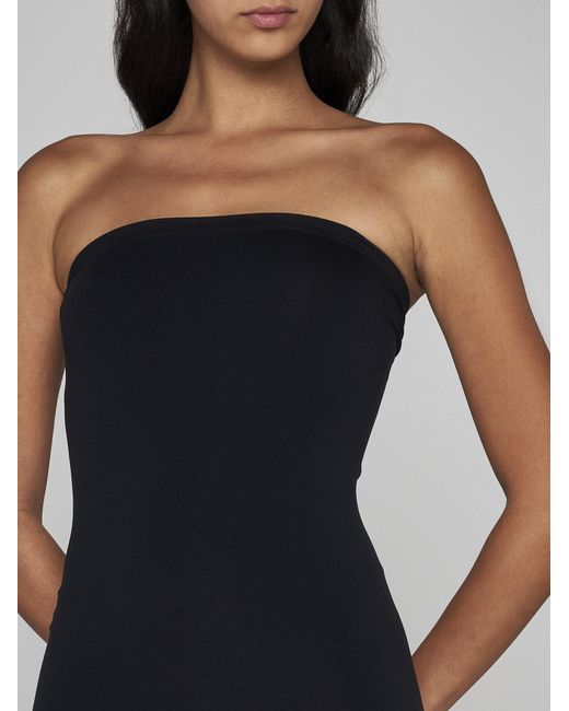 Wolford Black Fatal Off-Shoulder Dress