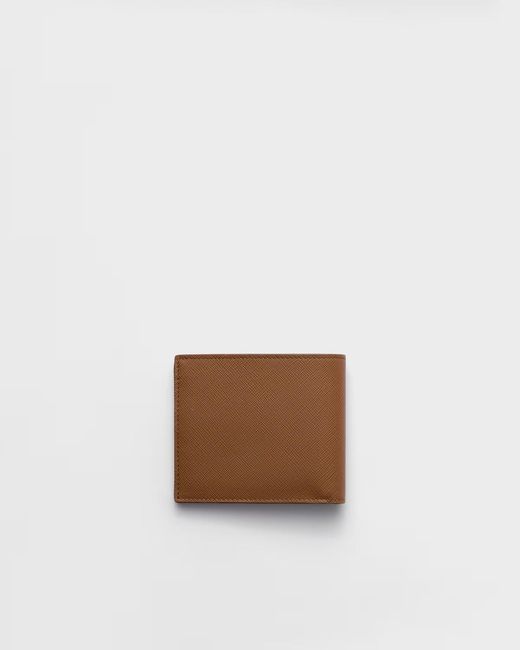 Prada Brown Saffiano Leather Wallet for men