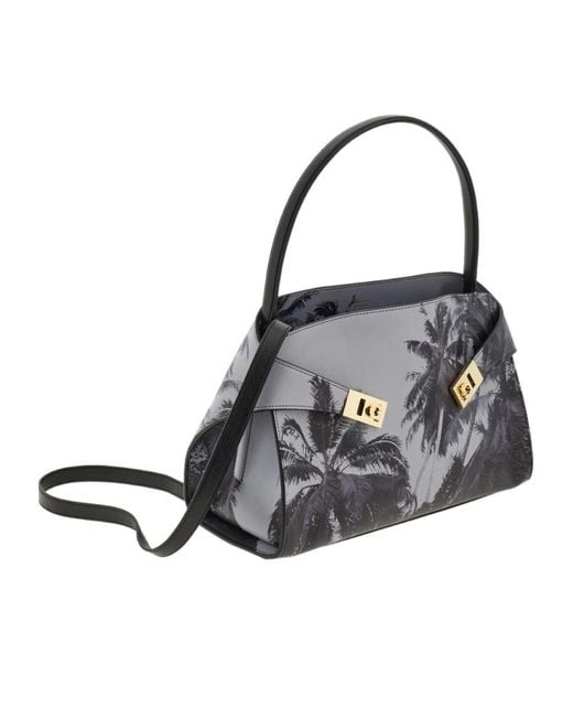 Ferragamo Black Hug Soft Shoulder Bag