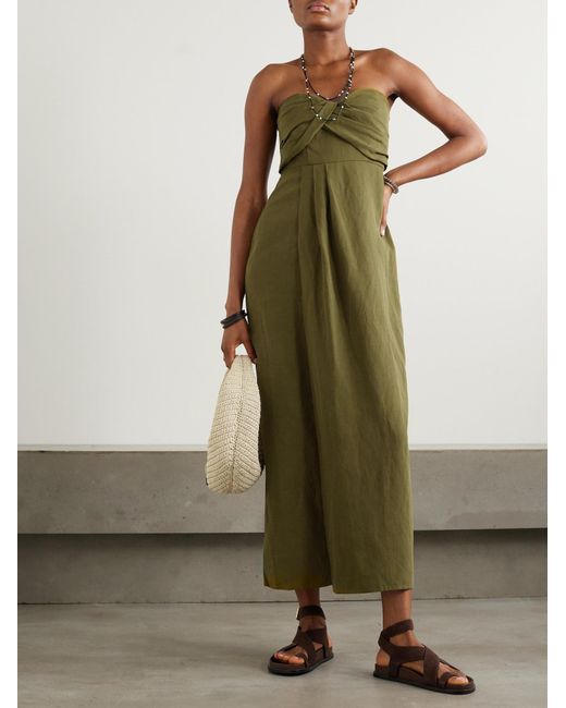 Mara Hoffman Green Commuter Basic Dress