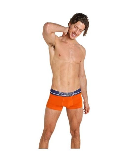 Emporio Armani Orange Elastic Waist Underwear for men