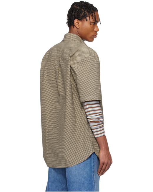 ERL Blue Short Sleeve Shirt for men