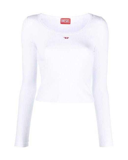 DIESEL White T Ballet D Long-Sleeved Top