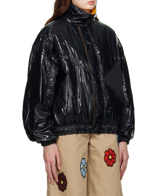 Moncler Black X Alicia Keys Logo Patch Padded Jacket for men