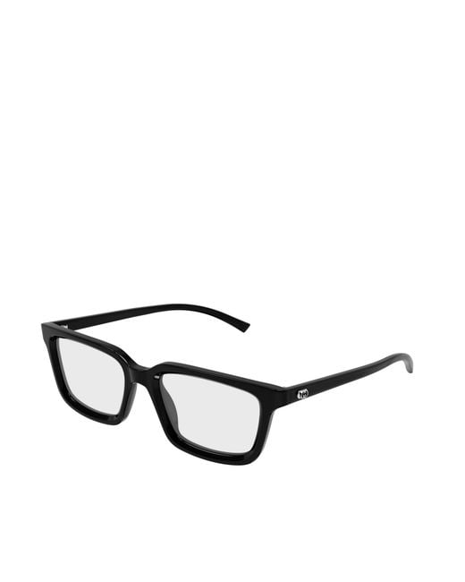 Gucci White Eyewear Rectangle Frame Glasses for men