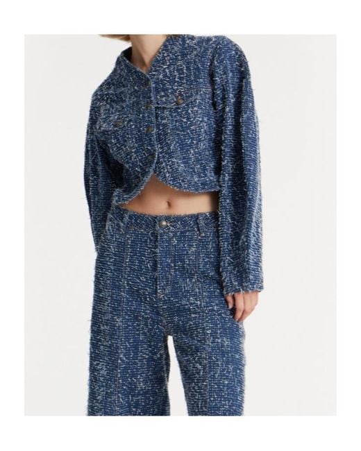 ROTATE BIRGER CHRISTENSEN Blue Denim Jacket
