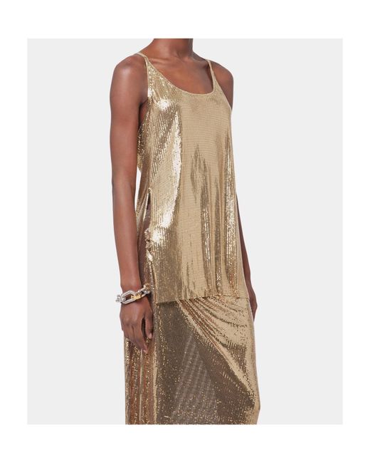 Rabanne Natural Mesh Tank Top