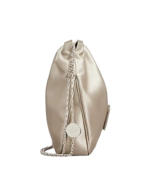 Roger Vivier Natural Pilgrim Embellished Chained Mini Shoulder Bag