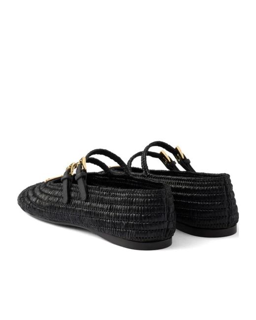 Prada Black Ballerine