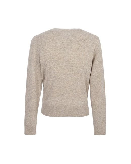 Acne Gray Crew Neck Long-Sleeved Sweater for men