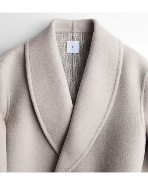 Dior Gray Long-Sleeved Coat