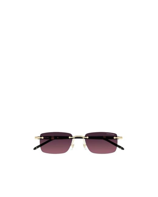 Montblanc Multicolor Eyewear Rectangle Frame Sunglasses for men