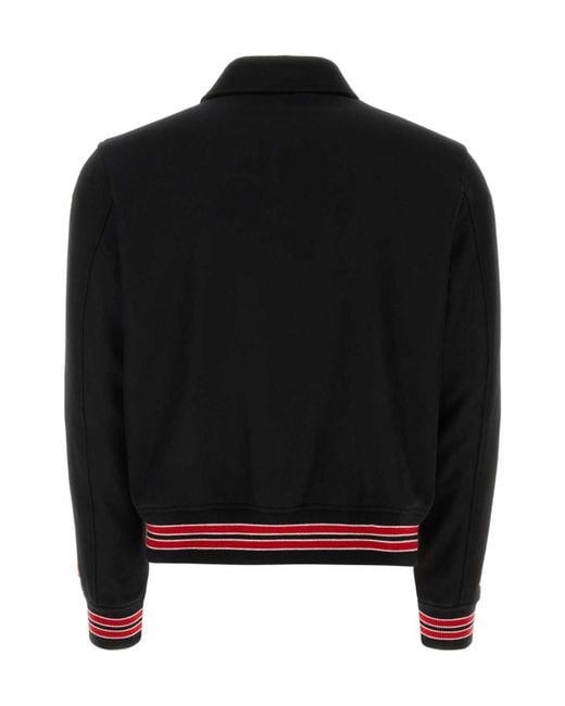 Amiri Black Long-Sleeved Pilot Jacket for men