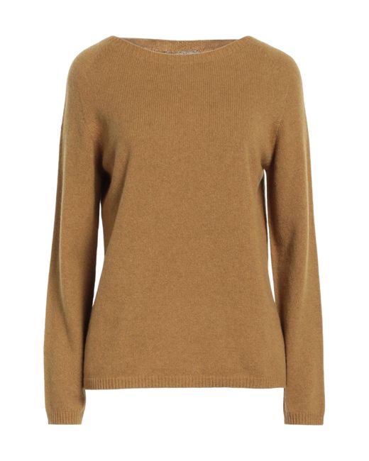 Max Mara Brown Minimalist Knit Sweater