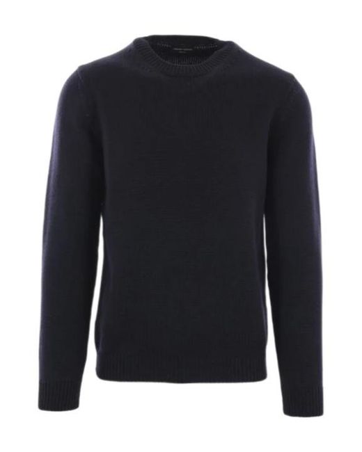 Roberto Collina Blue Round Neck Knitwear for men