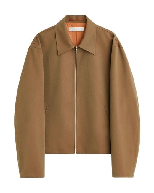 Our Legacy Brown Zip-Up Mini Jacket for men
