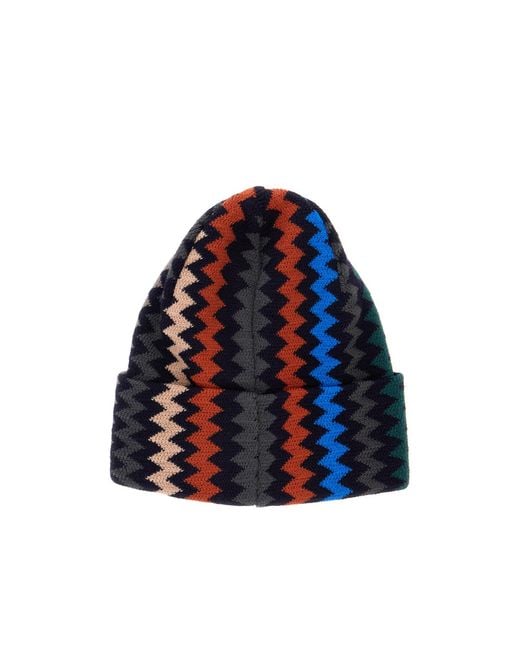 Missoni Blue Patterned Hat for men