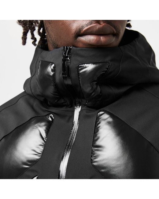 Moncler Black Jumquat Down Hooded Long Sleeve Short Puffer Jacket for men