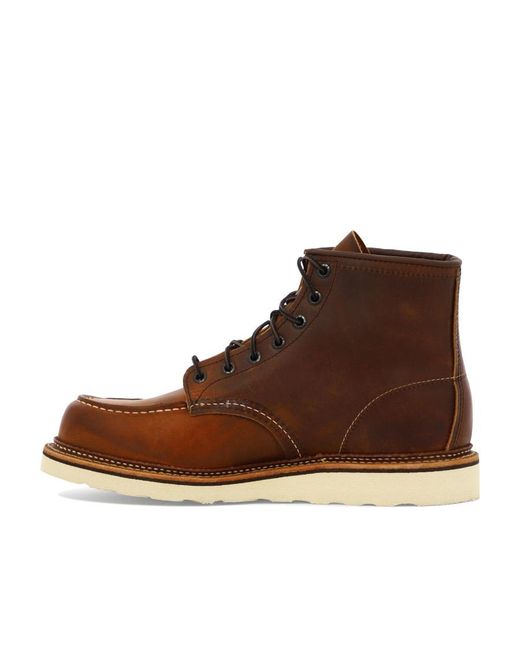 Red Wing Brown Logo Logo Short Boots for men