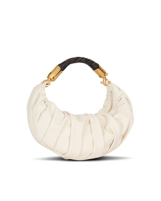 Balmain White Medium Ebene Bag