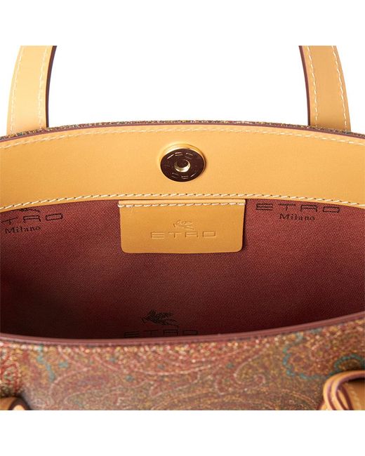 Etro Brown Logo Handbag