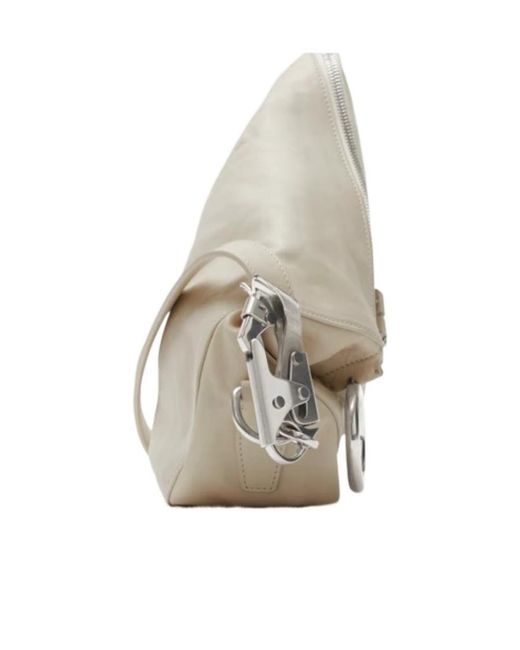 Burberry White Knight Small Leather Shoulder Bag