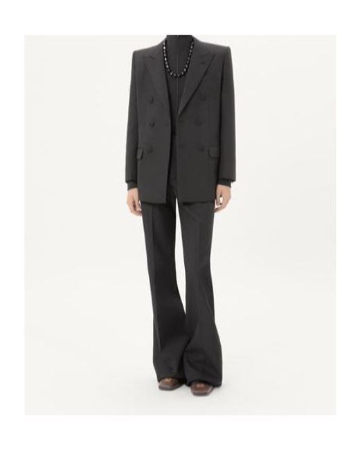 Valentino Black Double-Breasted Long-Sleeved Blazer for men