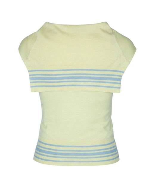 Dior Green Striped Sweater