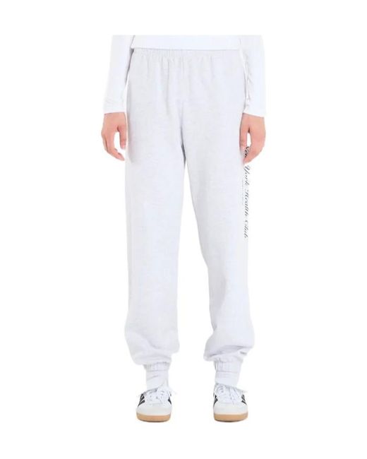 Sporty & Rich White Ny Health Club Side-Pocket Track Pants for men
