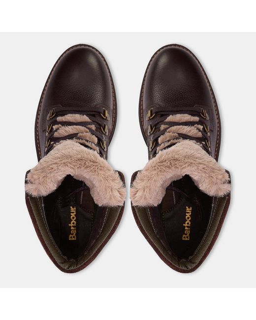 Barbour Brown Hiker Rugged Boots