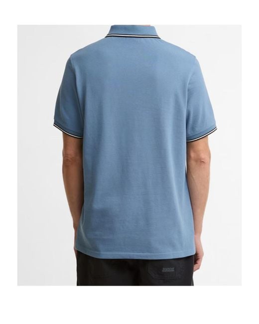 Barbour Blue Evan Polo Shirt for men