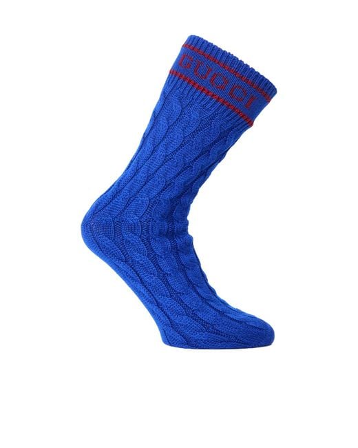 Gucci Blue Eye-Catching Socks