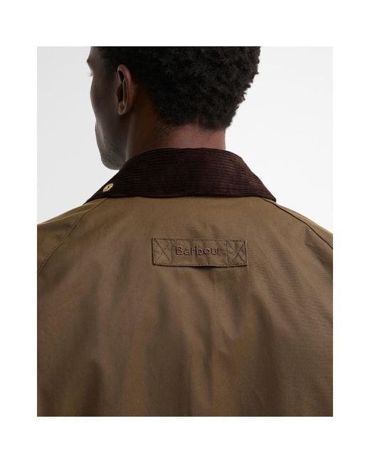 Barbour Brown Short Wax Jacket for men