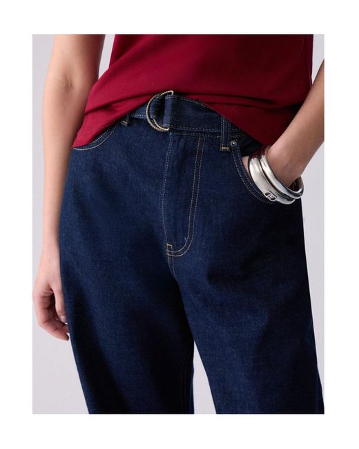 Liu Jo Blue Flared Jeans With Turn-Ups