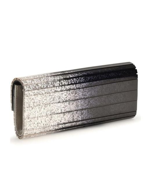 Jimmy Choo Gray Sweetie Crystal-Effect Clutch Bag