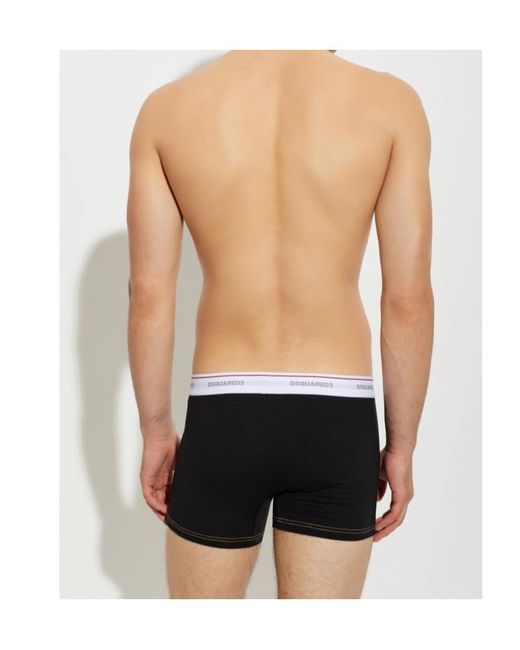 DSquared² Black Boxer Briefs for men